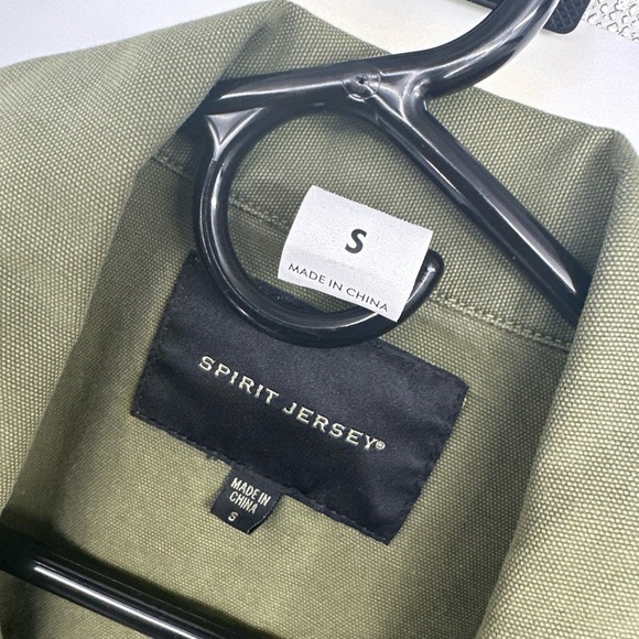 Spirit Jersey Army Green Jumpsuit Small NWOT Unisex Work suit - Picture 3 of 5